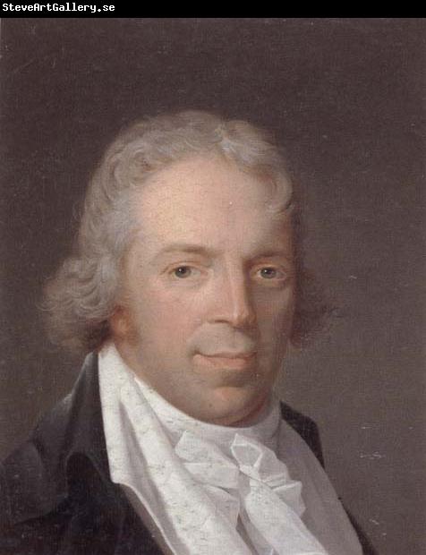unknow artist Portrait of a man,head and shoulders,wearing a grey jacket and a white cravat